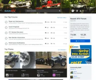 SuzukiatvForums.com(Suzuki ATV Forum) Screenshot