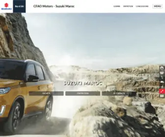 Suzukimaroc.com(CFAO Motors) Screenshot