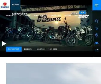 Suzukimotorcycle.co.in Screenshot