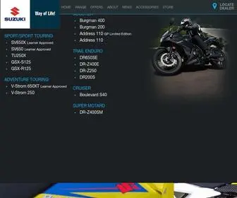 Suzukimotorcycles.com.au(Performance first. Discover our range of legendary motorbikes. See why Suzuki Motorcycles) Screenshot