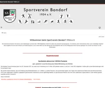 SV-Bondorf.de(SV Bondorf) Screenshot