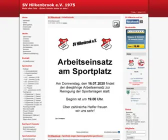 SV-Hilkenbrook.de(Newsübersicht) Screenshot