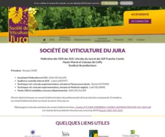 SV-Jura.com(Société de Viticulture du Jura) Screenshot