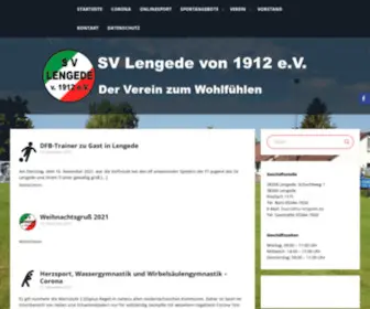 SV-Lengede.de(SV Lengede von 1912 e.V) Screenshot