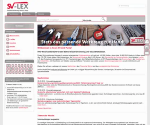 SV-Lex.de(Fachbeiträge) Screenshot