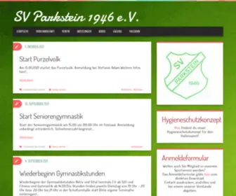 SV-Parkstein.de(SV Parkstein 1946 e.V) Screenshot