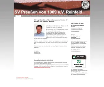 SV-Preussen-Reinfeld.de(Willkommen) Screenshot