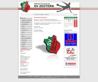 SV-Zeutern.de(SV Zeutern) Screenshot