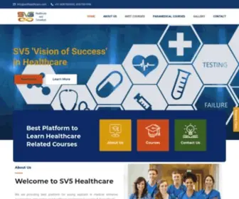 SV5Healthcare.com(Sv5Healthcare consultancy & Insitute medical in Delhi which) Screenshot