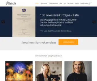 Svahn.fi(Uuden ajan asianajopalveluita) Screenshot