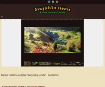 Svajokliu-Slenis.lt(Kaimo turizmo sodyba) Screenshot