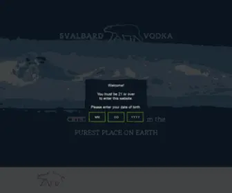 Svalbardvodka.com(Svalbard Vodka) Screenshot