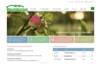 Svalovsbostader.se(Välkommen) Screenshot