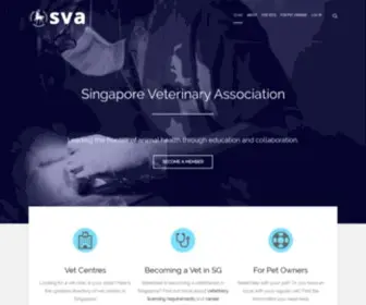 Sva.org.sg(Leading the Frontier of Animal Welfare) Screenshot