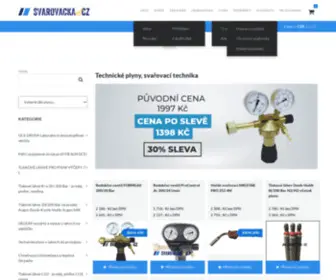 Svarovacka.cz(Nabízíme technické plyny a vše pro svařování) Screenshot