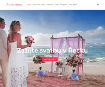 Svatbyvrecku.cz(Svatby v Řecku) Screenshot