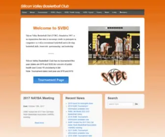 Svbasketball.org(Silicon Valley Basketball Club) Screenshot