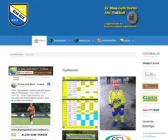 SVblaugelb.de(Vereinsseite des SV Blau) Screenshot