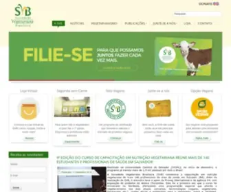 SVB.org.br(Sociedade Vegetariana Brasileira) Screenshot
