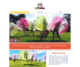 Svbubblesoccer.com(Silicon Valley Bubble Soccer) Screenshot