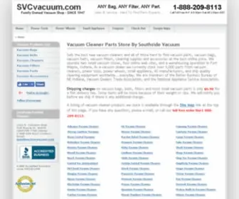 SVcvacuum.com(Vacuum Parts) Screenshot