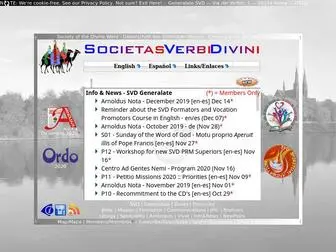 SVdcuria.org(Divine Word Missionaries) Screenshot
