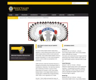 SVDngovernance.com(Sioux Valley Dakota Nation) Screenshot