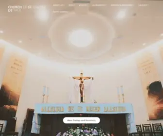 SVDP.sg(Church of St Vincent de Paul) Screenshot