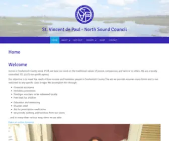 SVDPNSC.com(SVdP North Sound Council) Screenshot