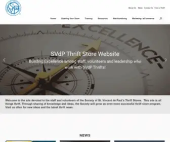 SVdpusa-ThriftStore.org(The Society of St. Vincent de Paul’s Thrift Store Website. This site) Screenshot