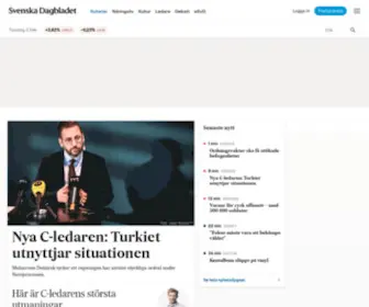 SVD.se(Sveriges kvalitetssajt för nyheter) Screenshot