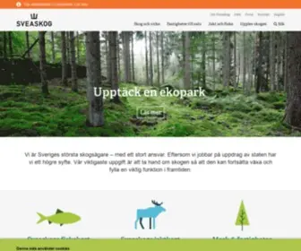 Sveaskog.se(Sveriges största skogsägare) Screenshot