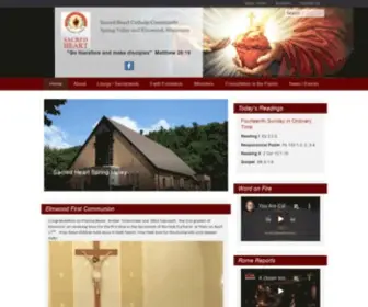 Svecatholic.org(Sacred Heart Catholic Community) Screenshot