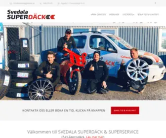 Svedalalagprisdack.se(Svedala SuperDäck & SuperService) Screenshot