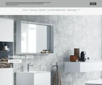 Svedbergs.fi(Kylpyhuonekalusteet ja kylpyhuoneinspiraatio) Screenshot