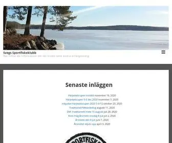 Svegssportfiskeklubb.se(Svegs Sportfiskeklubb) Screenshot