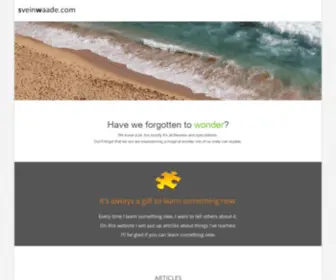 Sveinwaade.com(We know a bit) Screenshot