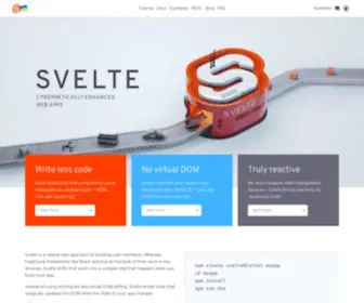 Svelte.dev(Cybernetically enhanced web apps) Screenshot