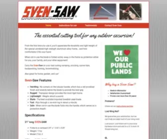 Svensaw.com(The Famous Campfire Folding Saw) Screenshot