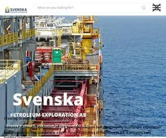 Svenska.com(Svenska Petroleum Exploration AB) Screenshot