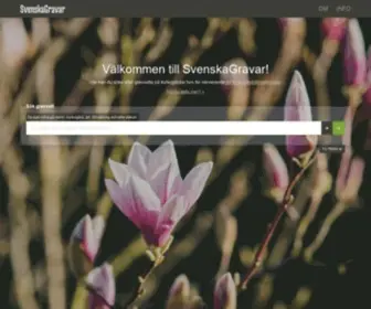 Svenskagravar.se(Sök) Screenshot