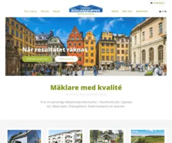 Svenskamaklargruppen.se(Mäklargruppen) Screenshot