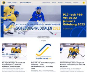 Svenskbandy.se(Bandyförbundet) Screenshot