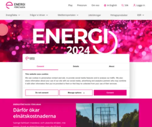 Svenskenergi.se(Energiföretagen Sverige) Screenshot