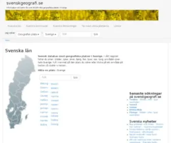 Svenskgeografi.se(Sverige) Screenshot