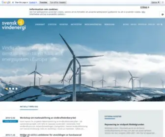 Svenskvindenergi.org(Svensk Vindenergi) Screenshot