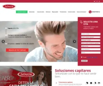 Svenson.com.mx(Clínica Especializada en Caída del Cabello) Screenshot