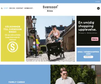 Svenssonbikes.com(Välkommen till Svensson bikes) Screenshot