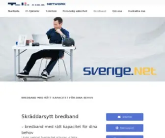 Sverige.net(Bredband med rätt kapacitet för dina behov) Screenshot