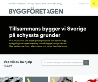 Sverigesbyggindustrier.se(Byggföretagen) Screenshot